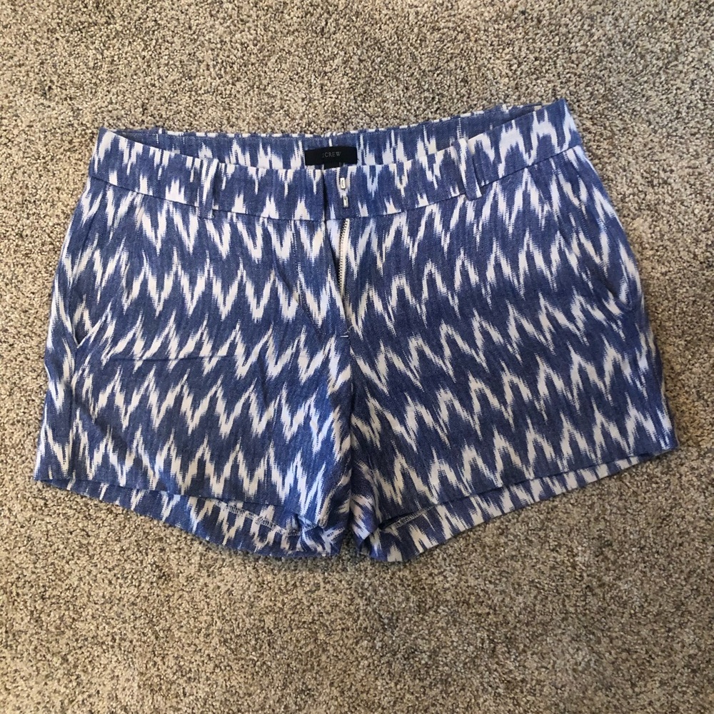 J Crew Chevron Shorts Size 4